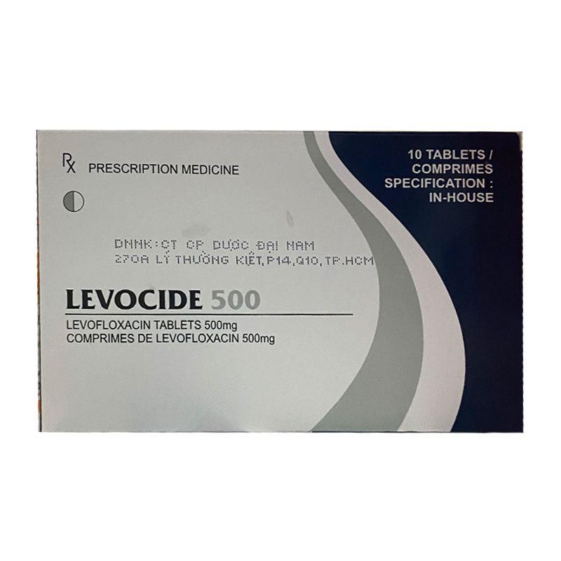 Levocide 500 (Levofloxacin) Cadila (Lốc/10h/10v)