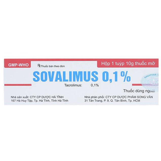 Sovalimus 0.1% (Tacrolimus) HaDiphar (T/10g)