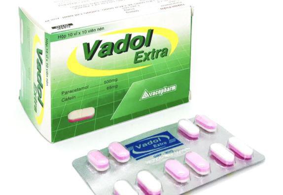 Vadol Extra (Paracetamol, Cafein) Vacopharm (C/100v) (Nén)