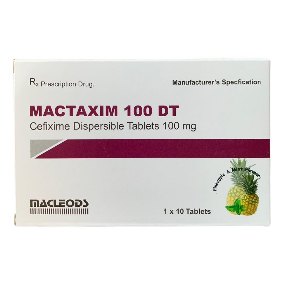 Mactaxim (Cefixim) 100mg Macleods (Lốc/10h/10v)