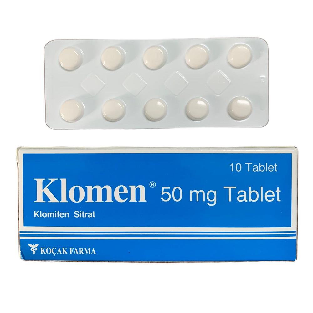 Klomen 50mg (Clomiphene) Kocak Turkey (H/10V)