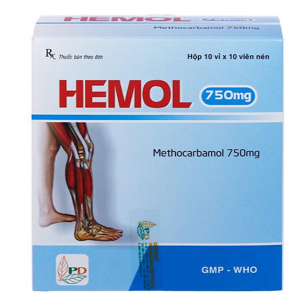 Hemol 750mg (Methocarbamol) Phương Đông (H/100v)