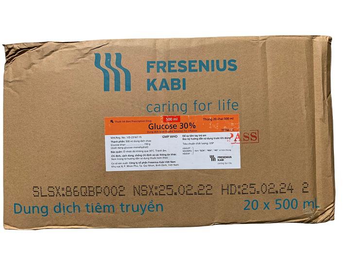 Glucose 30% Fresenius Kabi (Thùng/20Chai/500ml)