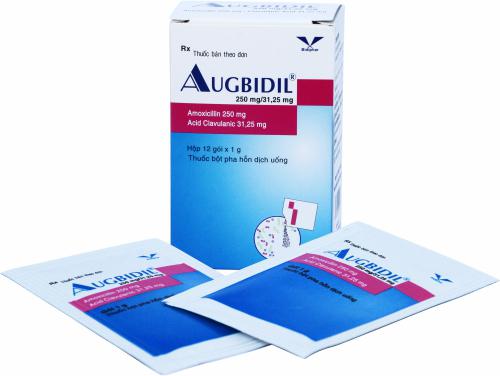 Augbidil 250mg/31.25mg (Amoxicillin, Acid Clavulanic) Bidiphar (H/12g)