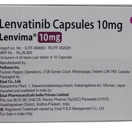 Lenvima 10mg(Lenvatinib)Eisai IP (H/20V)