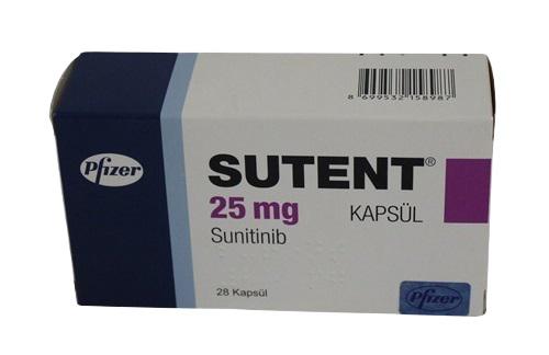 Sutent 25mg(Sunitinib) Pfizer (H/28V) TNK