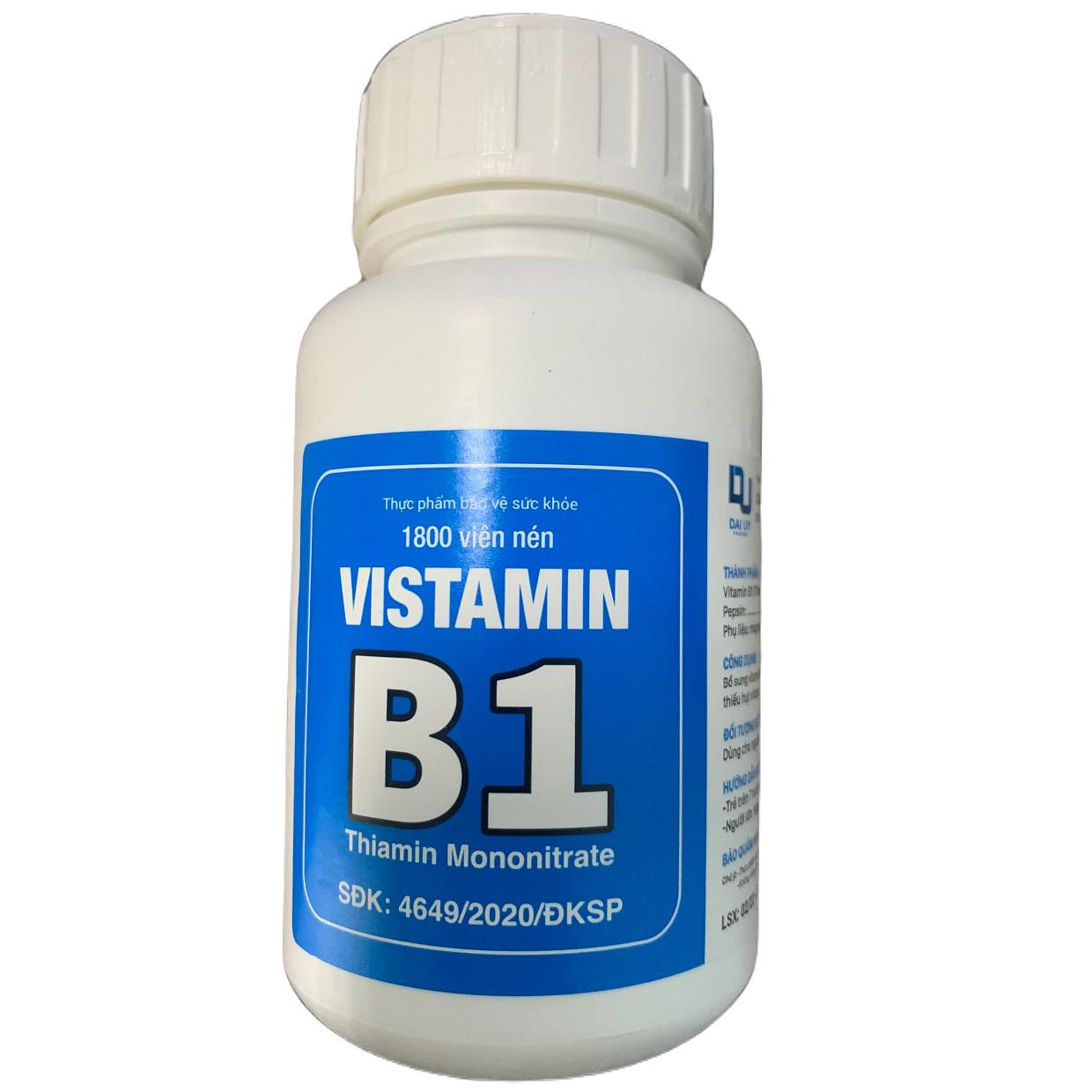 Vistamin B1 Đại Uy (Chai/1800v)