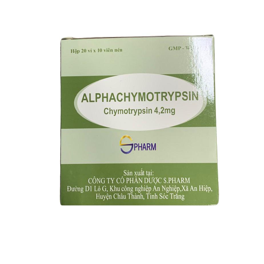 Alphachymotrypsin 4.2mg S.Pharm (H/200v)