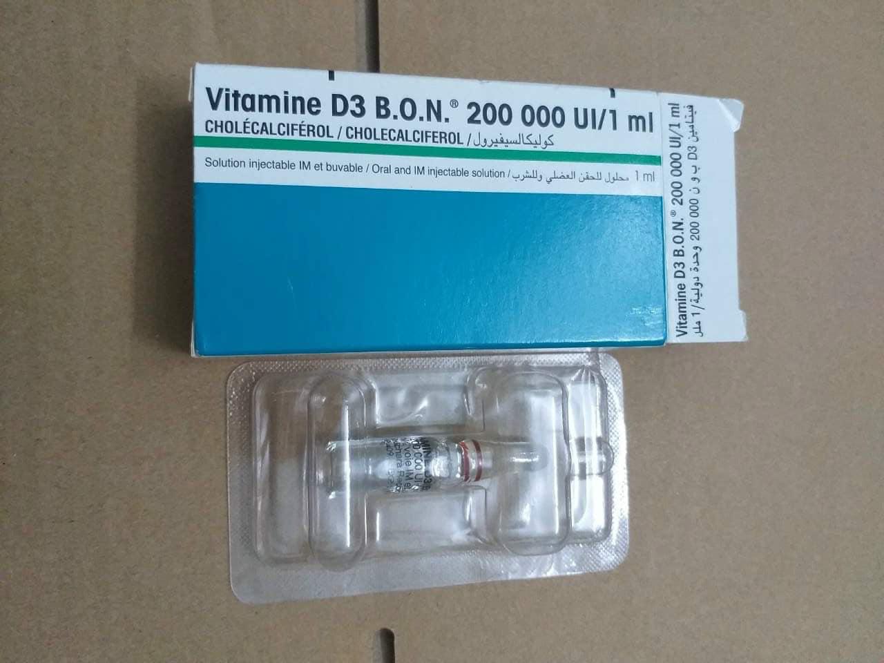 Vitamin D3 BON 200000iu/ml Bouchara (h/1 ống/1ml)