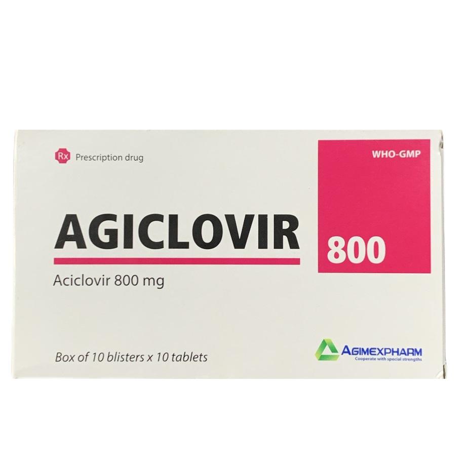 Agiclovir 800 (Acyclovir) Agimexpharm (H/100v)