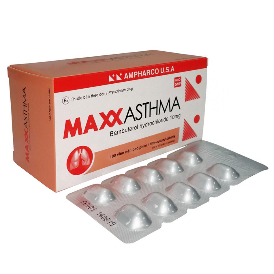 Maxxasthma 10mg (Bambuterol) Ampharco (H/100v)