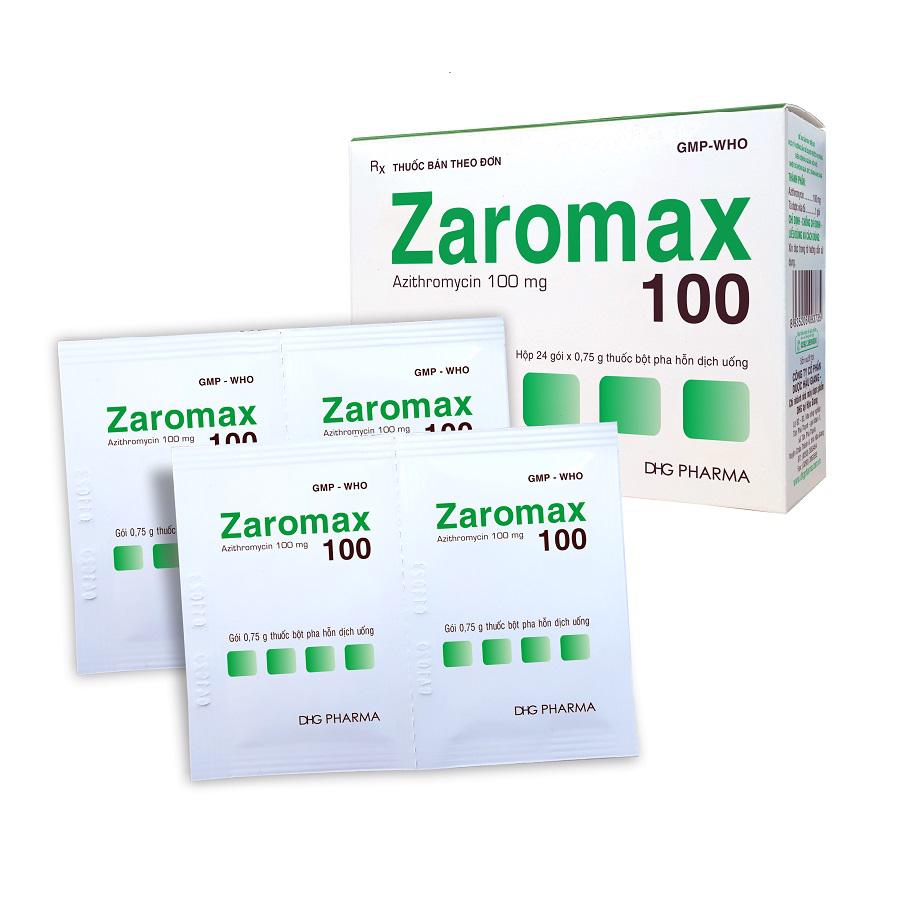 Zaromax 100 (Azithromycin) DHG Pharma (H/24gói)