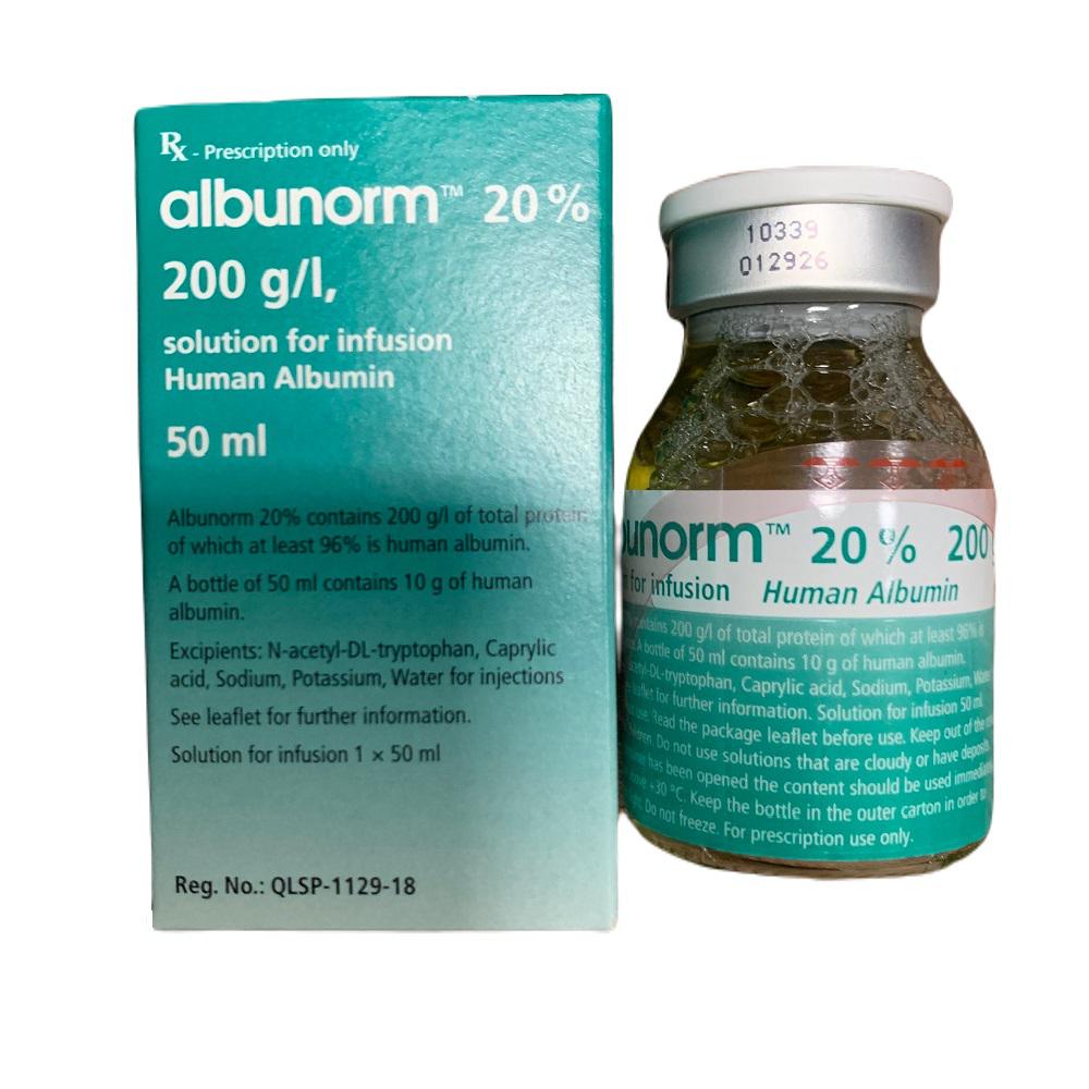 Albunorm 20% (Human albumin) Octapharma (C/50ml) ÁO