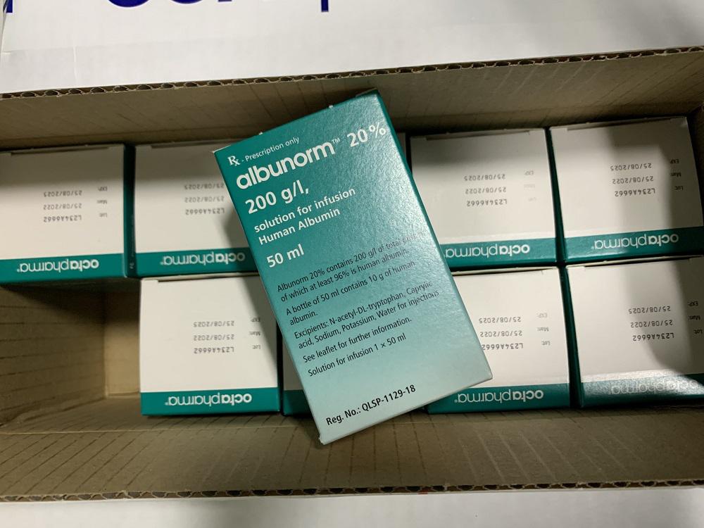 Albunorm 20% (Human albumin) Octapharma (C/50ml) ÁO