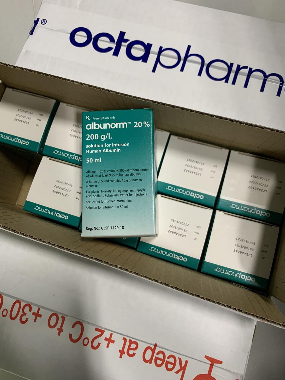 Albunorm 20% (Human albumin) Octapharma (C/50ml) ÁO