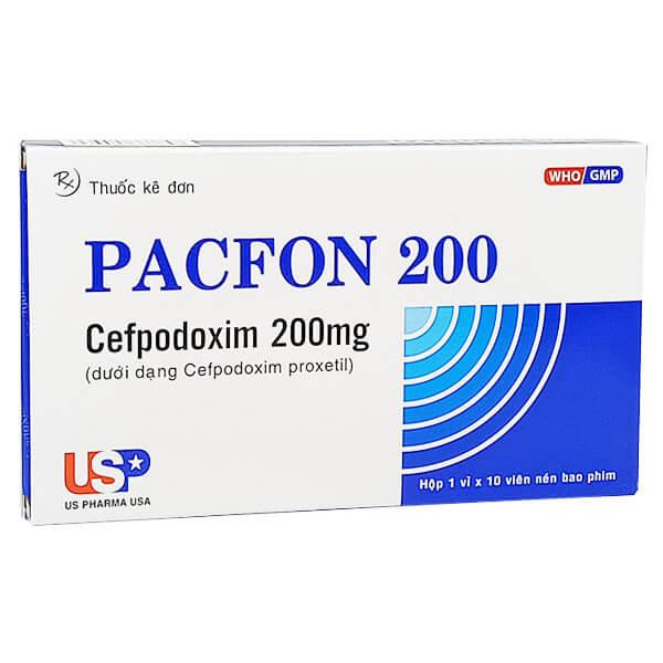 Pacfon 200 (Cefpodoxim) US Pharma (H/10v)