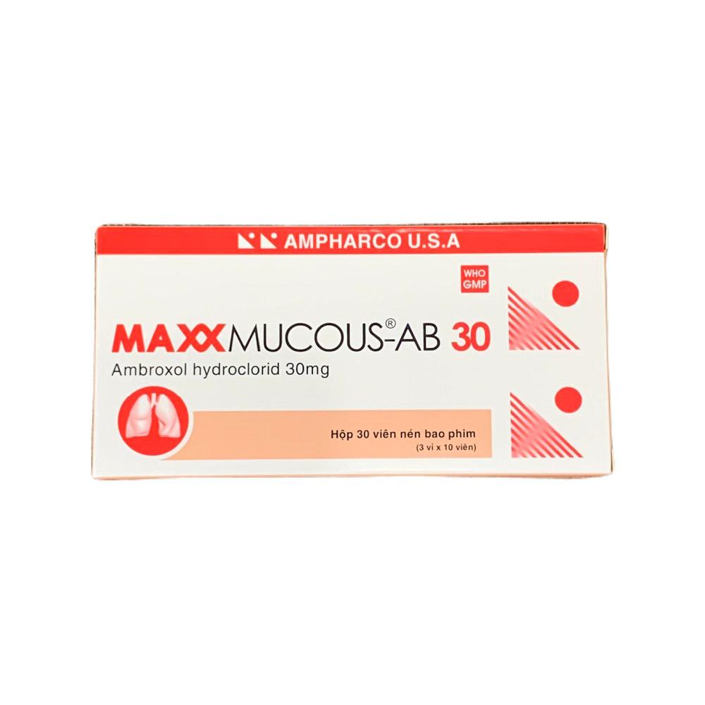 Maxxmucous AB 30 (Ambroxol) Ampharco (H/30v)