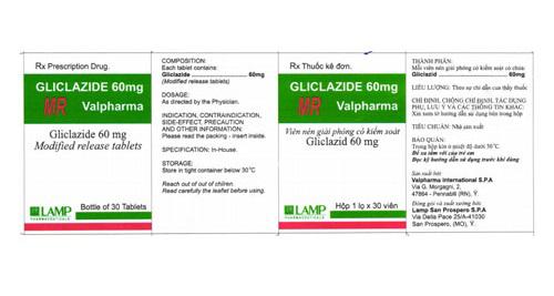 Gliclazide 60mg MR  (Gliclazid) Valpharma (H/30V)