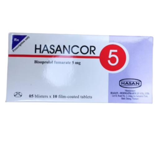 Hasancor 5mg (Bisoprolol) Hasan (H/50v)