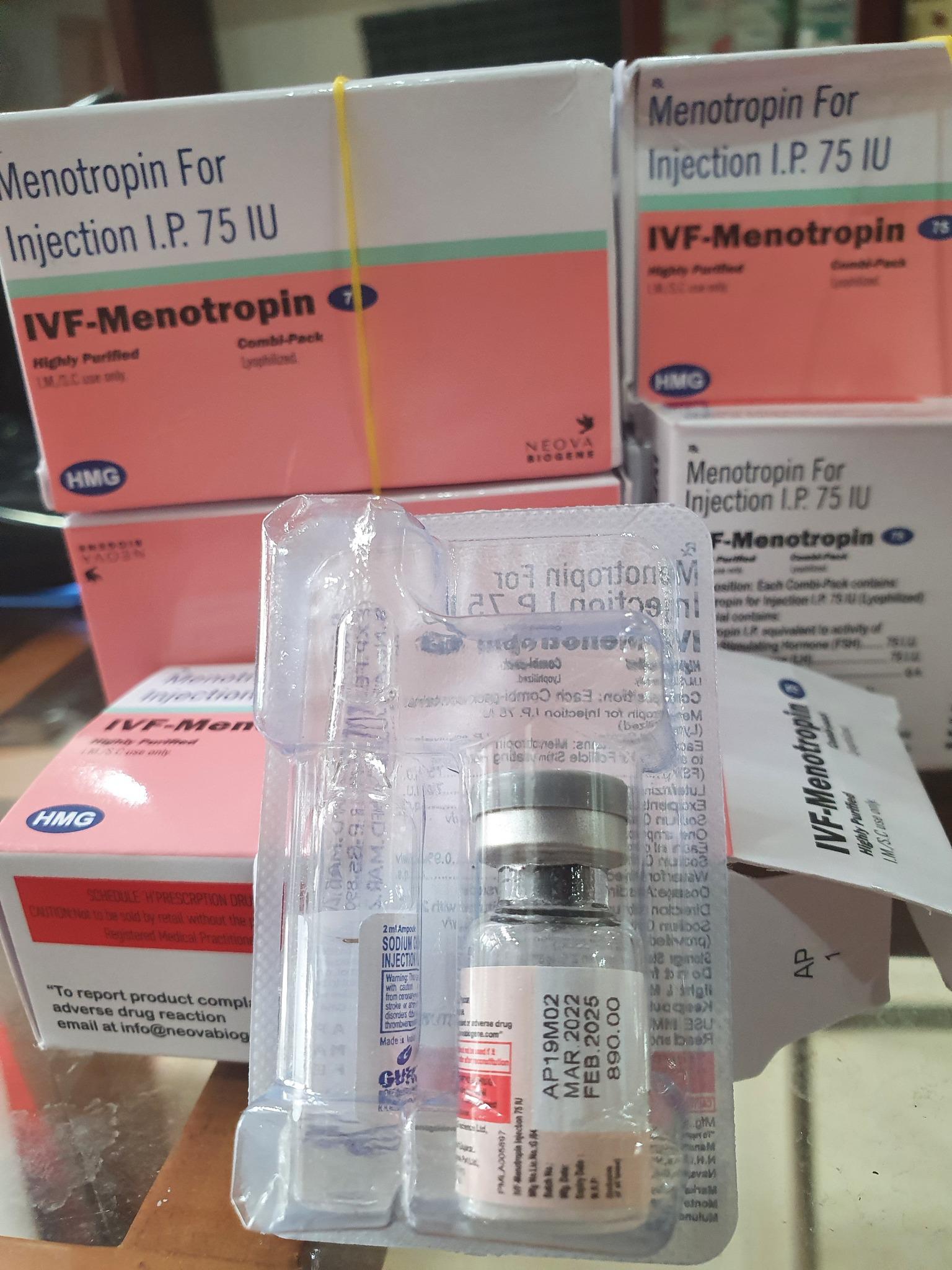 IVF Menotropin 75IU Neova Biogene (H/Lọ) INDIA