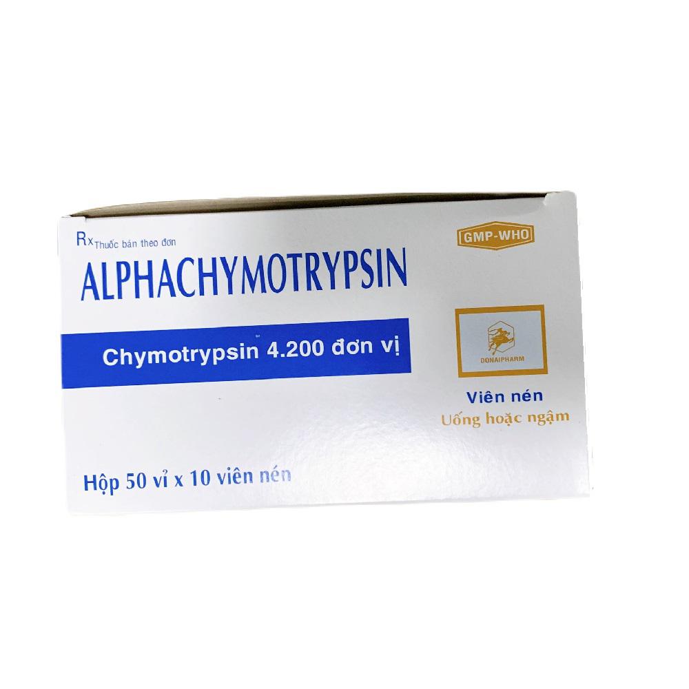 Alpha Chymotrypsin 4.200IU Đồng Nai (H/500v)