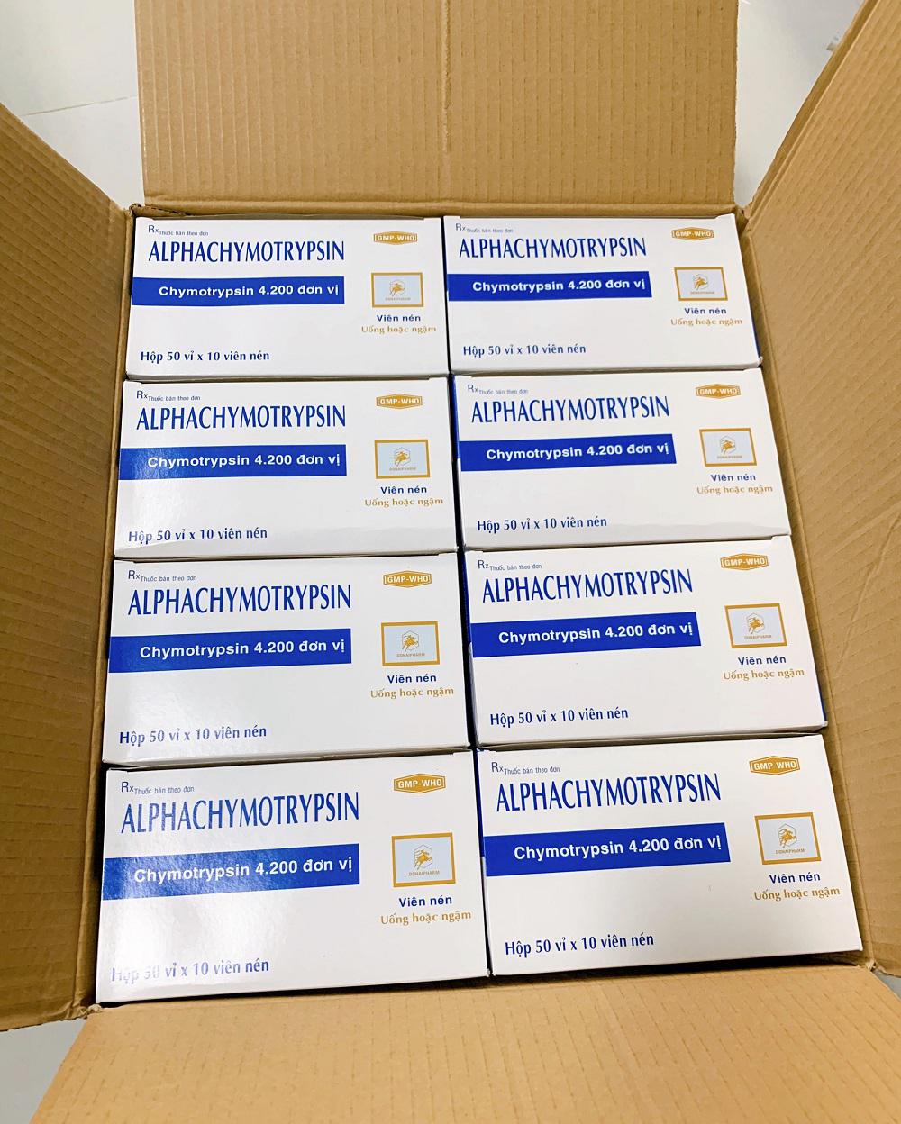 Alpha Chymotrypsin 4.200IU Đồng Nai (H/500v)