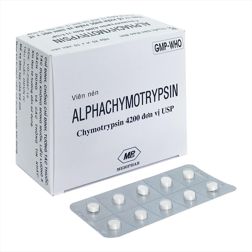 Alphachymotrypsin 4200 USP Mebiphar (H/200v)
