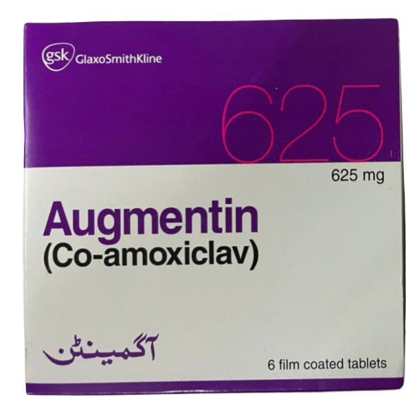 Augmentin 625mg (Amoxicillin) GSK (H/6V) Pakistan
