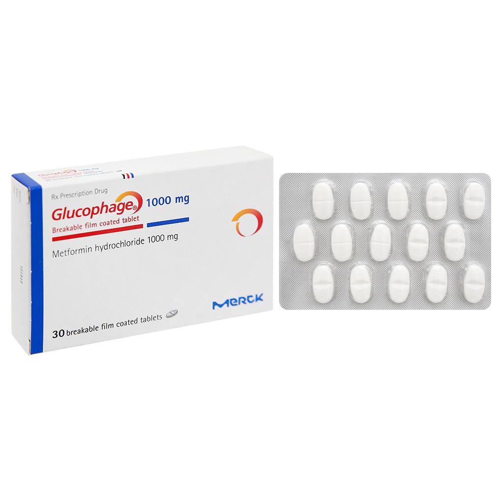 Glucophage 1000mg (Metformin) Merck (H/30v)