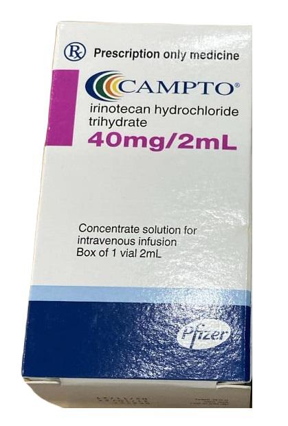 Campto 40mg/2ml (Irinotecan ) Pfizer (H/1 Lọ)