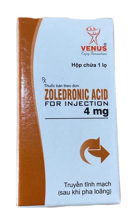 Zoledronic Acid For Injection 4mg Venus (H/1 Lọ)