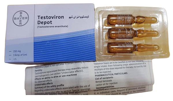 Testoviron Depot 250mg (Testosterone) Bayer Pakistan (H/3 ong)