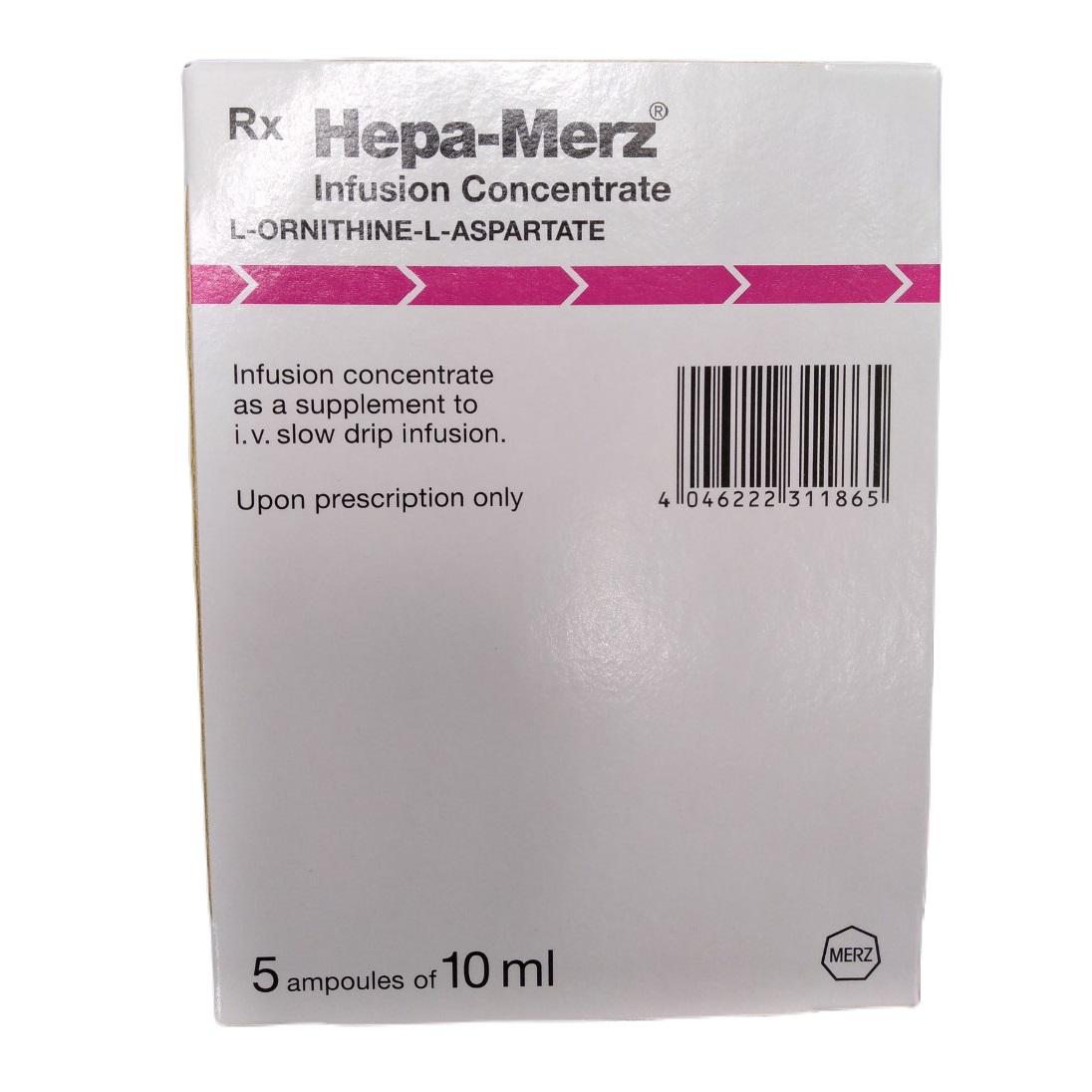 Hepa-Merz (L-ornithine L-aspartate) (H/5o/10ml)