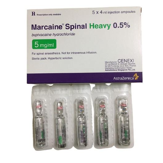  Marcain Spinal Heavy 0,5 % (Bupivacain) AstraZeneca (H/5ong)