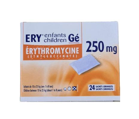 Ery 250mg (Erythromycin) Bouchara Recordati (H/24g)