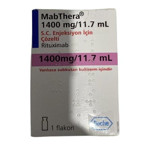 Mabthera 1400mg/11.7ml (Rituximab) Roche Turkey (H/1 Lo)