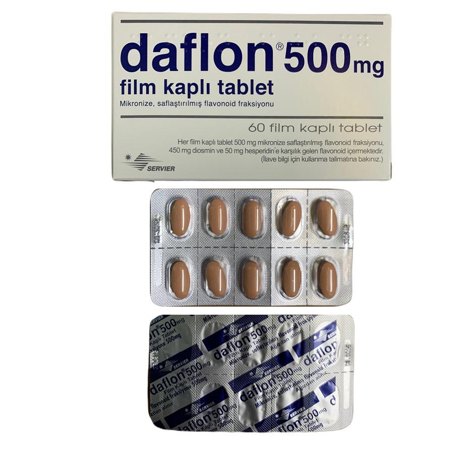 Daflon 500 (Diosmin, Hesperidin) Servier (H/60v) TNK