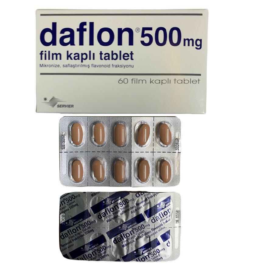 Daflon 500 (Diosmin, Hesperidin) Servier Turkey (H/60V)