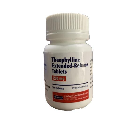 Theophylline Extended Release 200mg Pharmacy Lab (Chai/200v)