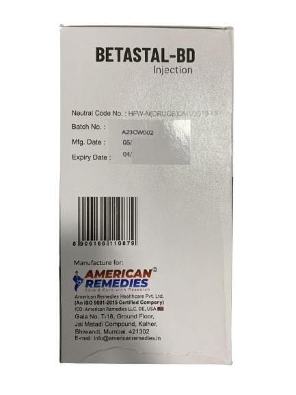 Betastal - BD Injection (Betamethasone) American Remedies IP (H/100 ong) 