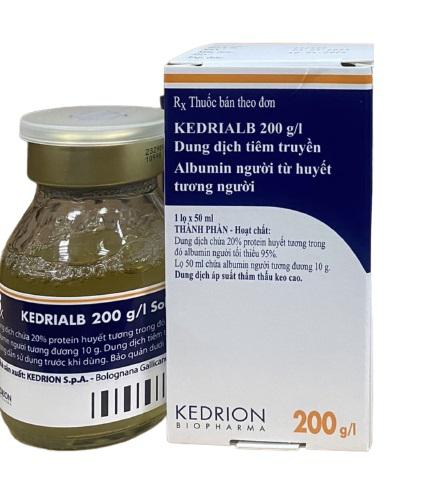 Kedrialb 200g/l (Albumin) Kedrion (H/lọ 50ml ) Italya