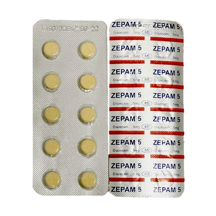 Zepam 5 (Diazepam) MS (Vỉ/10 viên)