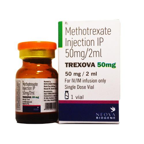 Trexova 50mg/2ml (Methotrexat) Neova Biogene (H/1 Lọ 2ml)
