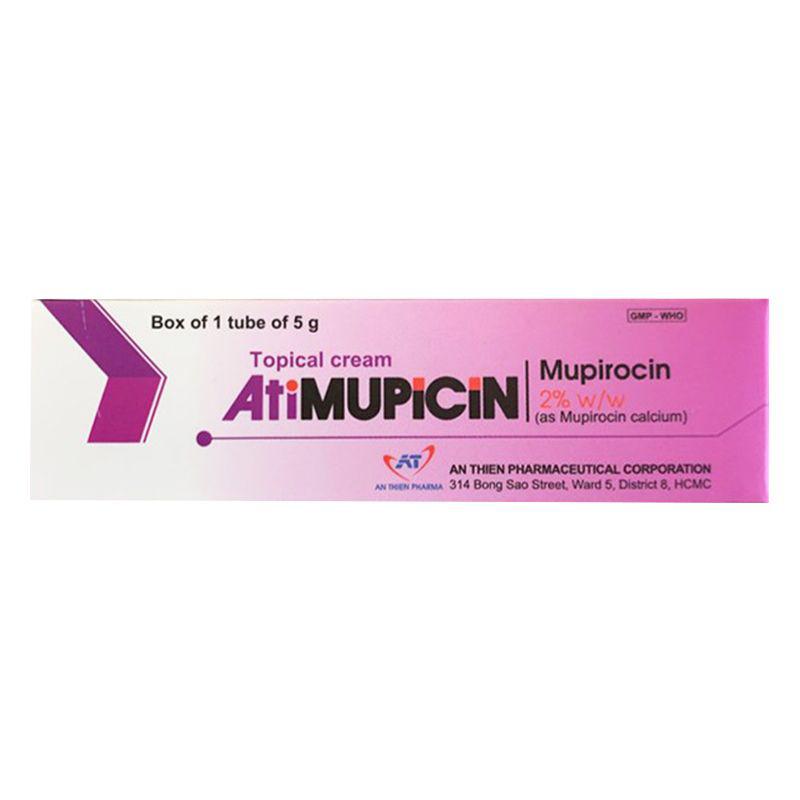 Atimupicin 2% (Mupirocin) An Thiên (Tuýp/5gr)