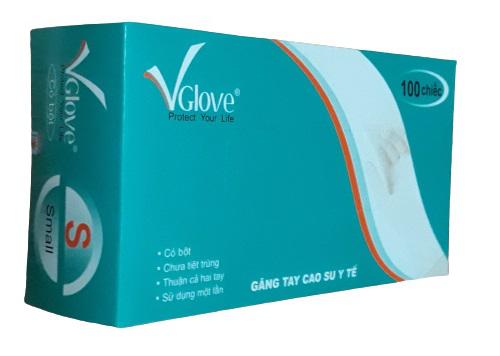 Găng Tay Vglove Có Bột Khải Hoàn (Size S) (H/100c)