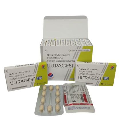 Ultragest 200mg (Progesteron) kabot pharma (H/100v) India