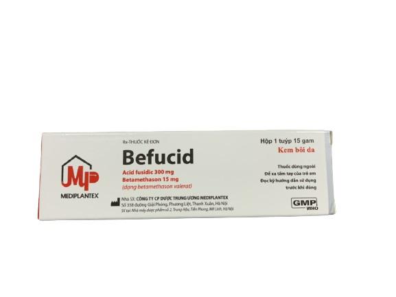 Befucid (Acid fusidic, Betamethason) Mediplantex (Tuýp/15gram)