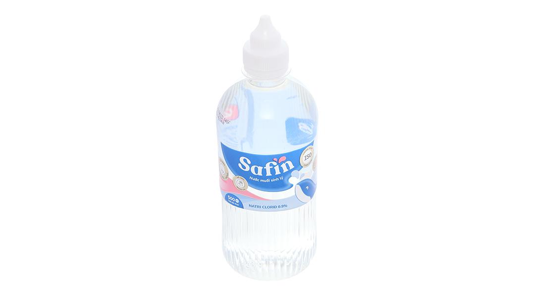 Nước muối Safin sát khuẩn, súc miệng chai 500ml (thùng/20c)