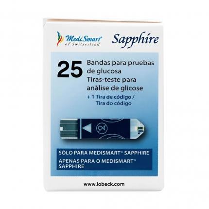 Que thử đường huyết MediSmart Sapphire (h/25que)