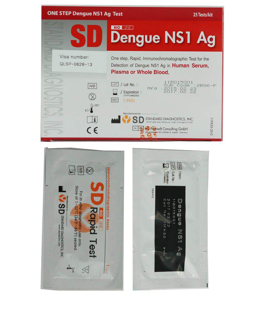 Test Chẩn Đoán Sốt Xuất Huyết Dengue NS1 Ag - SD (h/25test)
